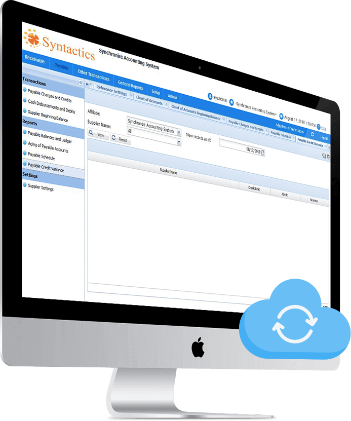 Synchronized Accounting System Overview on MAC PC