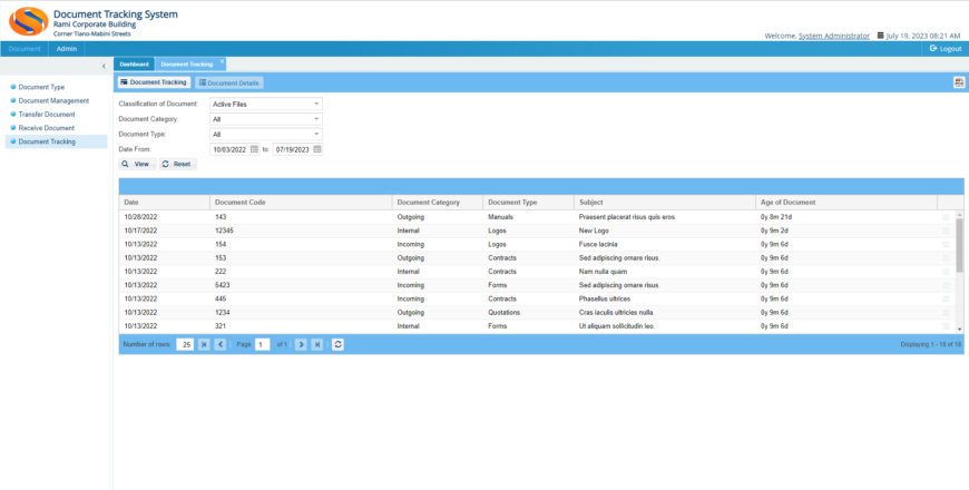 document tracking system thesis philippines