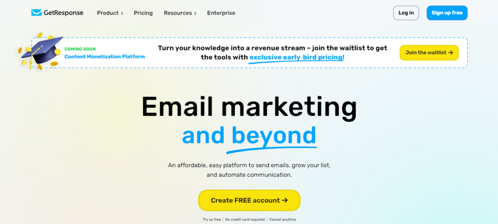 GetResponse Top Email Marketing Tool