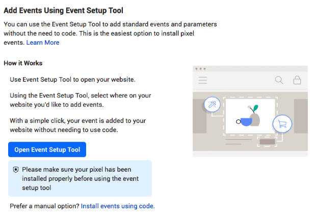 Add Events Using Event Setup Tool