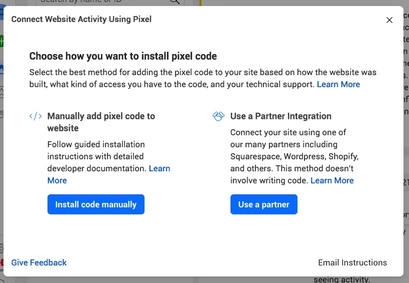 Install Pixel Code On Your Website